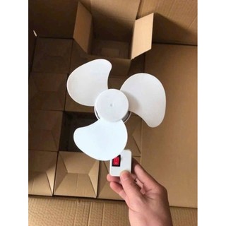Quạt Mini 3 Cánh Liền Công Tác Tắt Mở Soay 360 Độ Tạo Thoáng Mát - Điện Máy