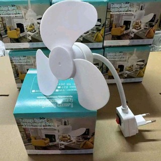 Quạt Mini 3 Cánh Liền Công Tác Tắt Mở Soay 360 Độ Tạo Thoáng Mát - Điện Máy