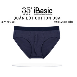 Quần lót nam big size iBasic phom brief cotton USA kháng khuẩn PANM140-BS
