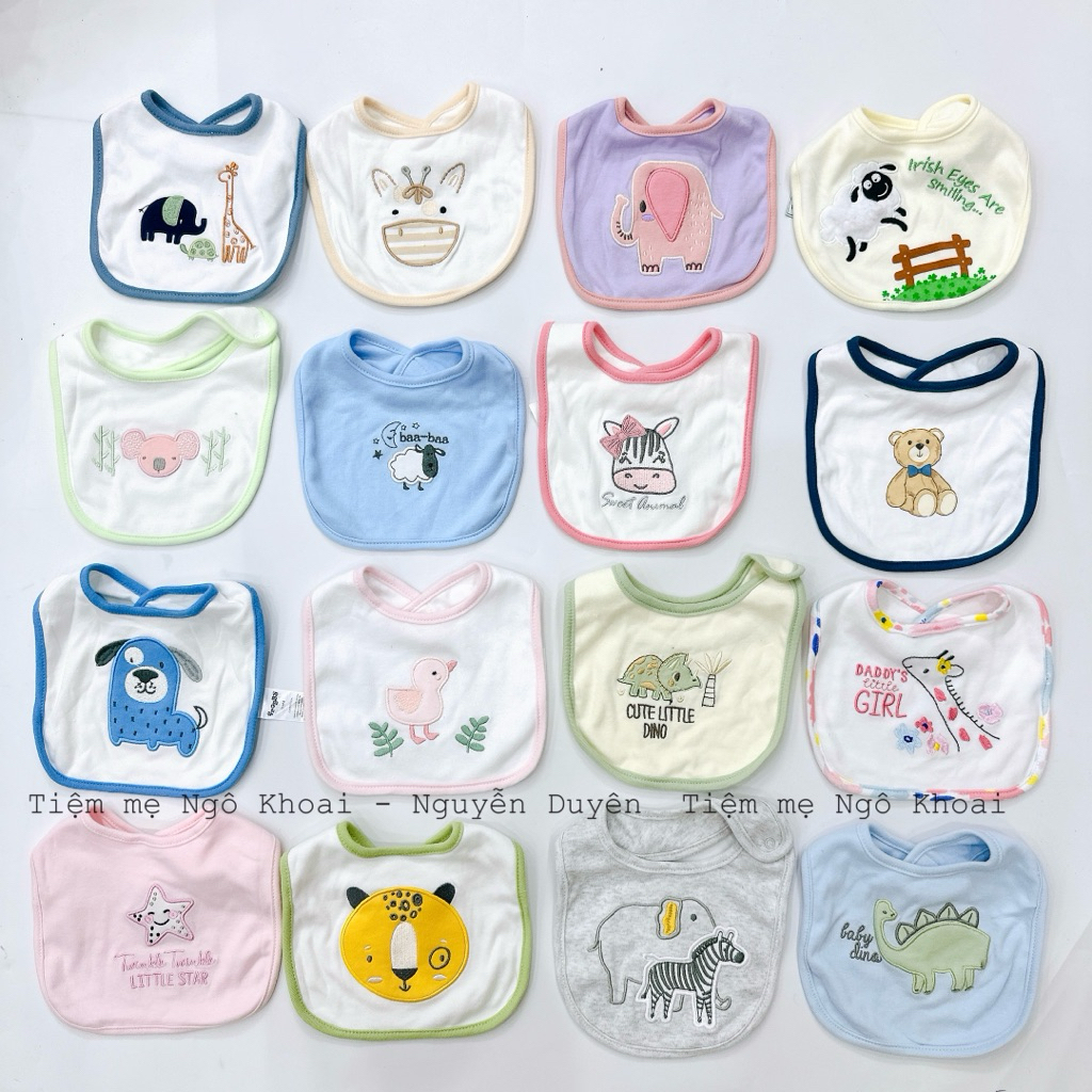 [MD239] Yếm ăn dặm, yếm dãi cotton cho bé yêu