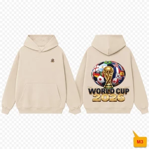 ÁO KHOÁC HOODIE NỈ "FIFA WORLD CUP 2026" BACKPRINT – THIẾT KẾ THEO GU RIÊNG CỦA BẠN!