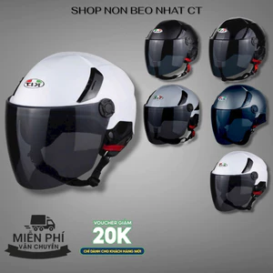 Mũ Bảo Hiểm 1/2 KLT Tiger Jet K6- Tặng Kèm Tem Mod-Miễn Phí Vận Chuyển