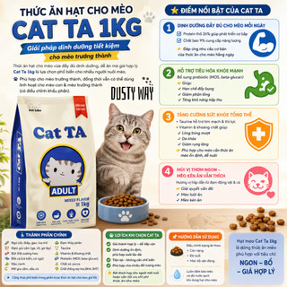 THỨC ĂN HẠT CHO MÈO TRƯỞNG THÀNH CAT TA Hạt Cho Mèo Công Nghệ Hàn Quốc