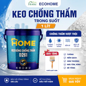 Keo chống thấm đa năng HOME, keo chống thấm nhật bản trong suốt, keo quét chống thấm tường nhà, sân thượng