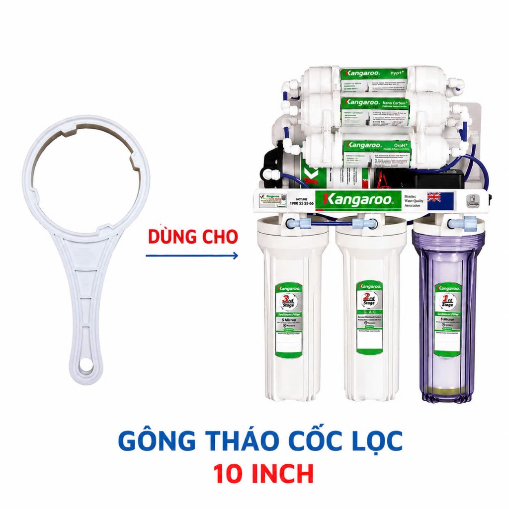 Tay gông vặn mở đóng cho cốc lọc thô số 123 kích thước 10 inch