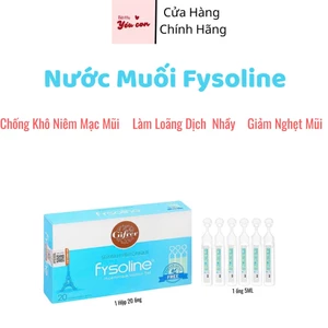 Nước muối Fysoline Pháp Xanh ưu trương- Hỗ trợ giảm nghẹt mũi, khô mũi sử dụng cho được cho mẹ và bé