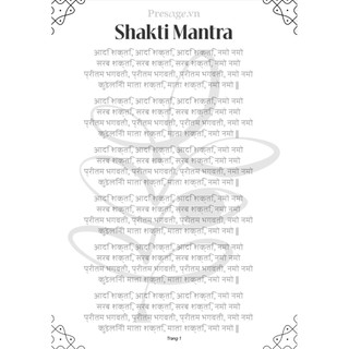 [Presage.vn] Shakti Mantra, Mantra of 108, Om Mani Padme Hum - Combo 9 Tờ