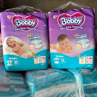 (COMBO 2 GÓI) Tã dán Bobby Super Jumbo S80/M76