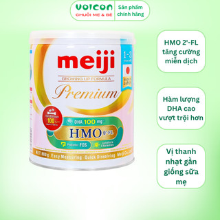 Sữa bột Meiji Premium nhập khẩu nguyên lon Nhật Bản tăng đề kháng và phát triển trí não cho bé