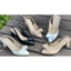 Giày sandal nữ cao gót 5 phân gót vuông mũi nhọn Annmodels phối nơ thời trang Hàn Quốc-Min064XMNO