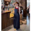 Yếm jean 2 dây dáng quần ống rộng đính cúc style cá tính năng động ,Quần yếm demin dáng dài from suông phong cách basic