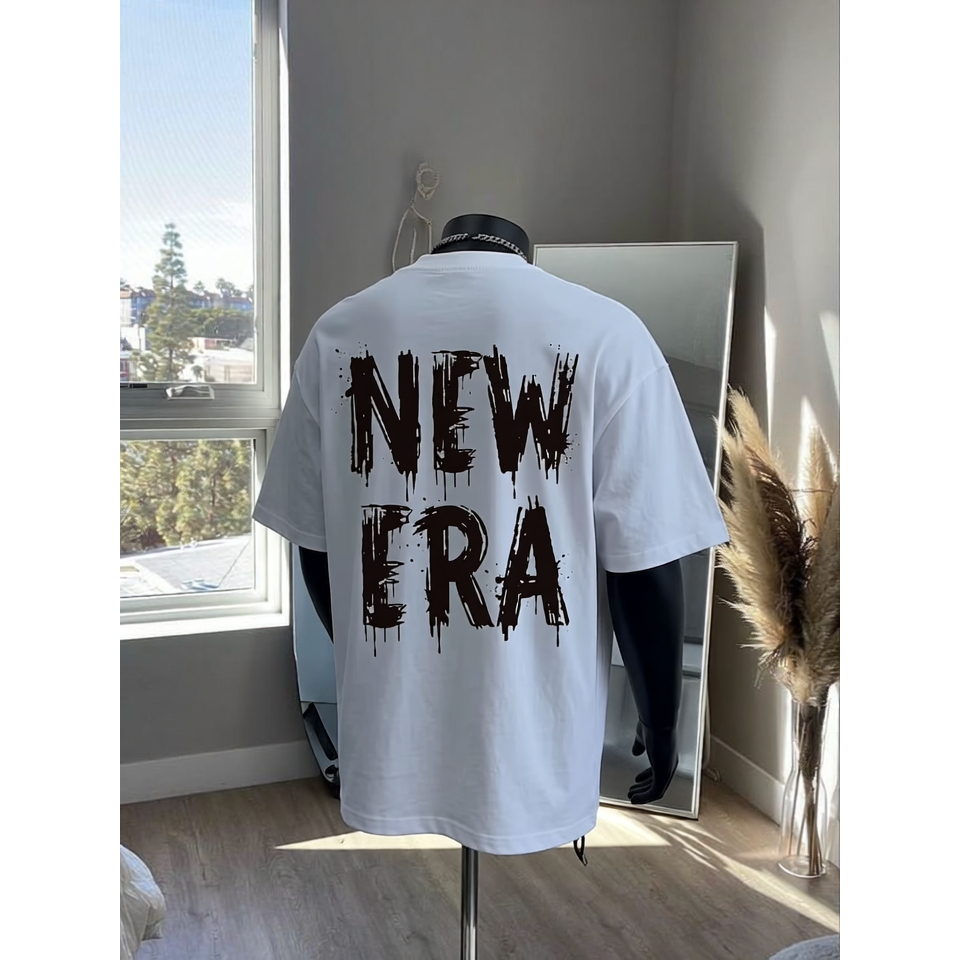 Áo Thun Streetwear Boxy Cotton 100% Unisex - Áo Thun Cổ Tròn Nam Nữ - Vải Thun Lạnh - Đứng Form - 2 mẫu tùy chọn