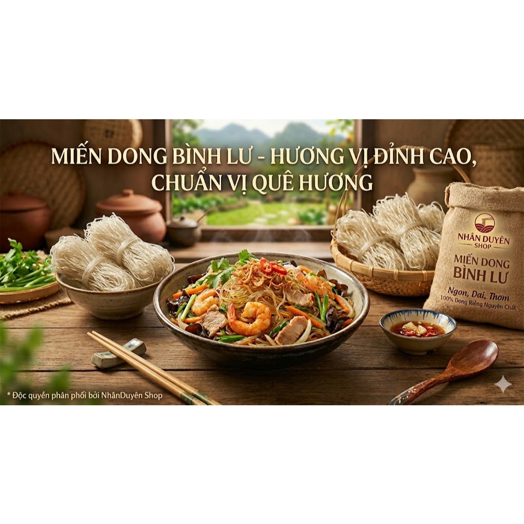 Đặc sản Miến Dong Bình Lư - Sợi dai ngon - Đậm vị tự nhiên [Loại đặc biệt]