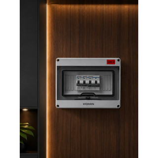 Tủ điện nhựa lắp nổi chống nước IP65 HOMIN có VAT, hộp tủ điện nhựa ABS chống nước 2,3, 5, 8, 12,18,24