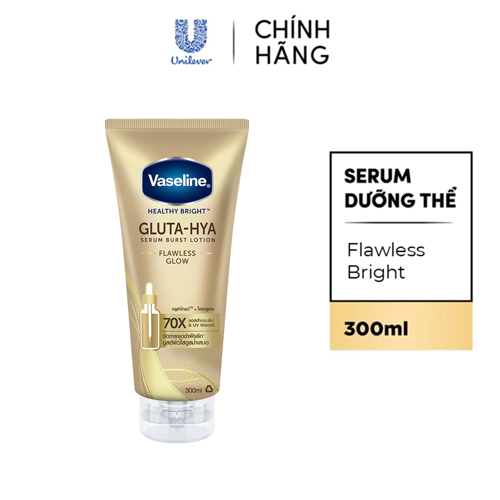 Vaseline Serum Gluta-Hya Dưỡng Da Sáng Mịn Sau 7 Ngày 300 ML