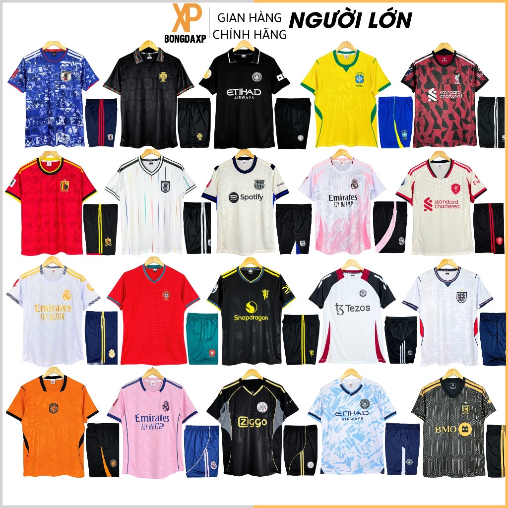 Quần Áo Đá Bóng, Đồ Đá Banh Mới Nhất 2026 Vải Thun Lạnh Cao Cấp BONGDAXP S1