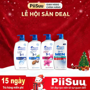 Dầu Gội Và Xả 2in1 Sạch Gàu HEAD & SHOULDERS Mỹ Sạch Sâu/ Dành Cho Da Đầu Khô/ Suôn Mượt/ Hương Nước Hoa - Chai 835ML