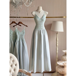 Váy Ren Phối Thô Maxi 2 Dây Chuẩn Linh Hoàng