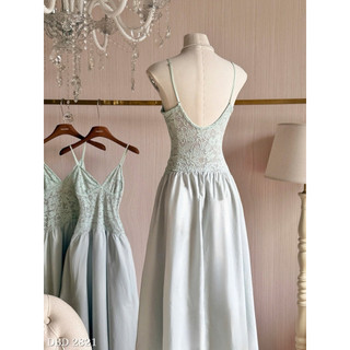 Váy Ren Phối Thô Maxi 2 Dây Chuẩn Linh Hoàng