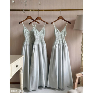 Váy Ren Phối Thô Maxi 2 Dây Chuẩn Linh Hoàng