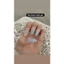 Móng giả dán sẵn thiết kế gắp gel nổi hoa vỏ sò style biển mùa hè form tròn nhọn-LEUBOX