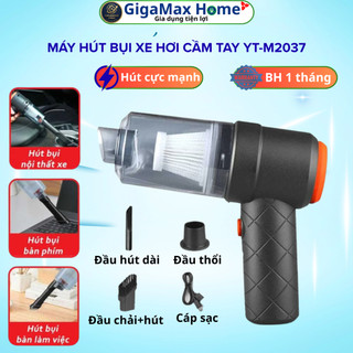 Máy Hút Bụi Cầm Tay Không Dây YT- M2037 – Máy Hút Bụi Ô Tô, Sofa Lực Hút 6000Pa 120W | GigaMax Home