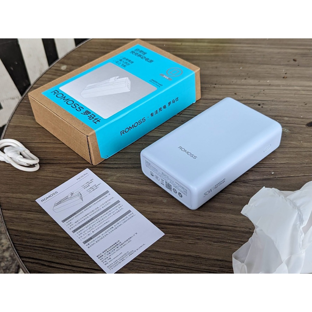Sạc dự phòng Romoss Liền 2 dây C+L Pin 20000mAh .Hỗ trọ in-out max 30W sạc siêu nhanh samsung, iphone 15-16-17... | BigBuy360 - bigbuy360.vn