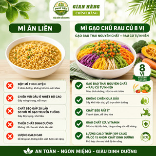 1 KG Mì Chũ Rau Củ 8 Vị (Healthy / Eat clean)-Gạo Nguyên Chất + Rau củ tự nhiên - Mì Chũ Phát Tiến