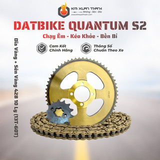 Nhông Sên Dĩa Giá Rẻ: Sên Vàng - Dĩa Vàng 428 10 Ly (13T – 60T) Dành Cho Dat Bike Quantum S2