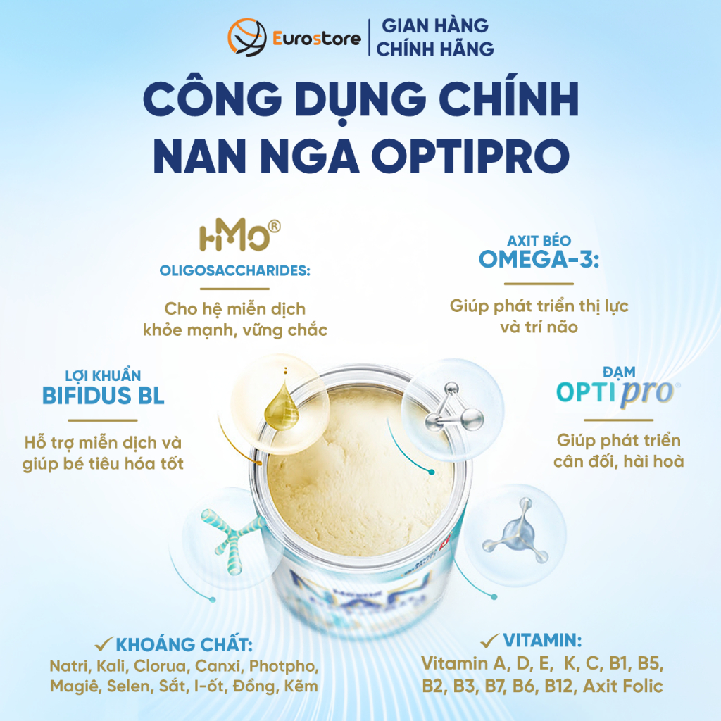 Chi tiết thực tế [Đánh Giá] Sữa Nan Nga HMO Optipro 800g Cho Bé Có Tốt Cho Tiêu Hóa Không? chính hãng trên Shopee