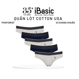 Combo 5 Quần lót nam iBasic phom tam giác thun cotton USA kháng khuẩn PANM045
