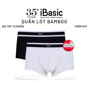 Combo 2 Quần lót nam iBasic trunk bamboo kháng khuẩn thoáng khi thấp hút vượt trội PANM129