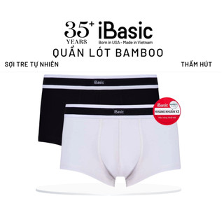 Combo 2 Quần lót nam iBasic trunk bamboo kháng khuẩn thoáng khi thấp hút vượt trội PANM129