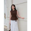 LABAVISTA Áo kiểu nữ dáng peplum cổ tròn chiết ly kèm belt hoa tulip phong cách hiện đại trẻ trung