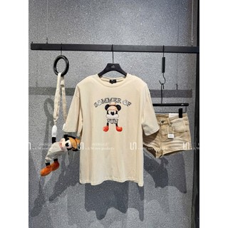 Áo Thun Nữ Mickey Kèm Túi Đeo Form Rộng QCCC Cao Cấp
