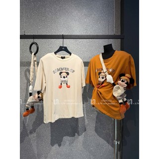 Áo Thun Nữ Mickey Kèm Túi Đeo Form Rộng QCCC Cao Cấp