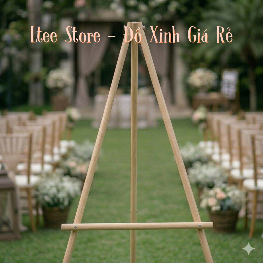 Giá Gỗ Thông Để Bảng Welcome, Ảnh Cưới, Sinh Nhật & Sự Kiện - Kệ Trưng Bày Cao Cấp