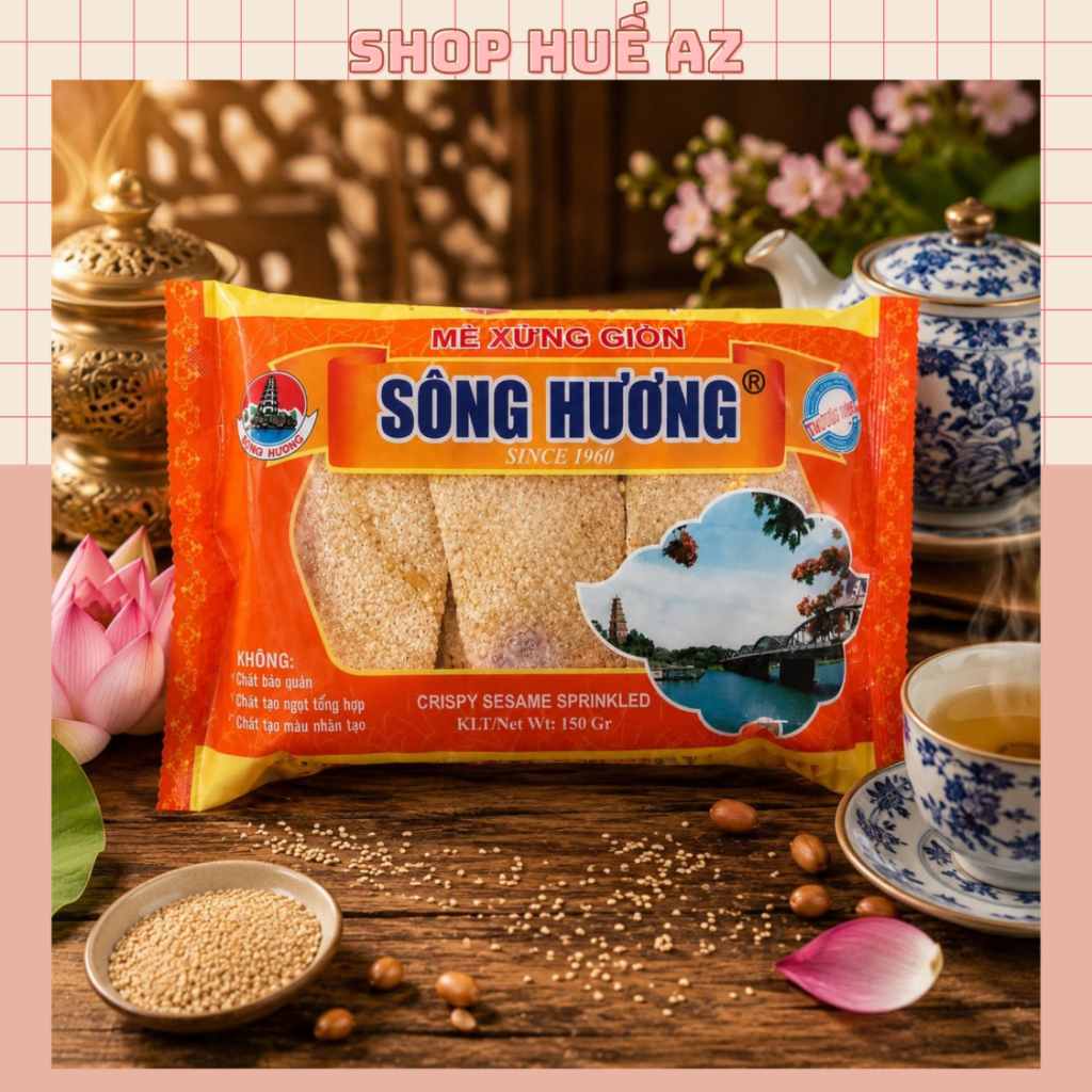 Mè Xửng giòn Sông Hương 150g - Đặc sản Huế