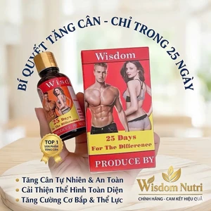 Vitamin wisdom weight hộp 25 viên hỗ trợ ăn ngon ngủ ngon, hấp thu tối đa dưỡng chất giúp tăng cân hiệu quả an toàn