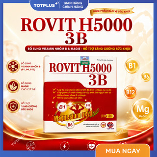 ROVIT H5000 3B - Bổ Sung Vitamin B Và Magie, Hỗ Trợ Tăng Cường Sức Khỏe, Giảm Suy Nhược Thần Kinh