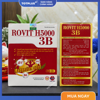ROVIT H5000 3B - Bổ Sung Vitamin B Và Magie, Hỗ Trợ Tăng Cường Sức Khỏe, Giảm Suy Nhược Thần Kinh