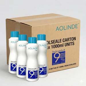 Thùng 24 chai Oxy Trợ Nhuộm Tóc 9% 30Vol Aolinde không rát da đầu 1000ml