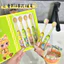 Set 4 Bàn Chải Đánh Răng Cho Bé Lông Siêu Mềm Mại – Bộ 4 Bàn Chải Cho Bé Họa Tiết Mèo Chibi