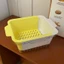 Sét 2 cái bộ rổ nhựa chậu rửa hoa quả trái cây với kích thước lớn sét gồm 1 rổ và 1 chậu cho nhà bếp