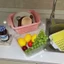 Sét 2 cái bộ rổ nhựa chậu rửa hoa quả trái cây với kích thước lớn sét gồm 1 rổ và 1 chậu cho nhà bếp