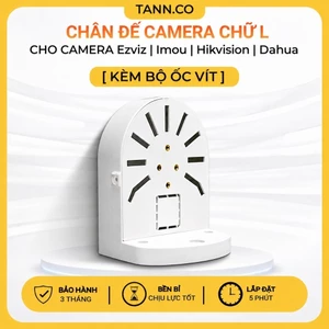Chân Đế Camera Chữ L Đa Năng – Chân Treo Tường Cho Camera Ezviz, Imou, Hikvision, Dahua (Kèm Bộ Ốc Vít)