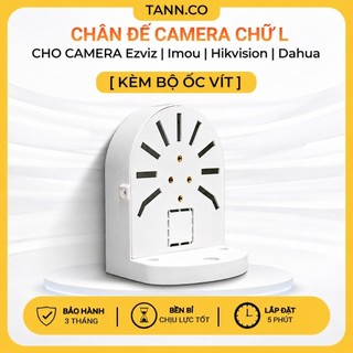 [HỎA TỐC] Chân Đế Camera Chữ L Gắn Tường Cho Ezviz Imou Hikvision Dahua Kèm Ốc Vít - Giá Đỡ Camera Chịu Lực Tốt