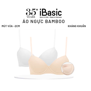 Áo ngực mút vừa không gọng vải bamboo iBasic BRAW176