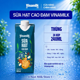 Sữa Hạt Cao Đạm Ít Đường Vinamilk 240ml - Thùng 12/ 24 Hộp