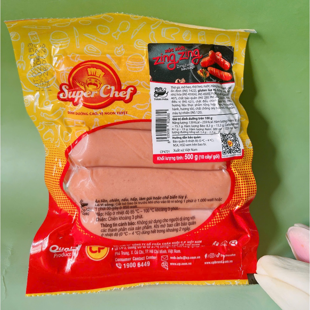 500g Xúc Xích Đức Zing Zing CP